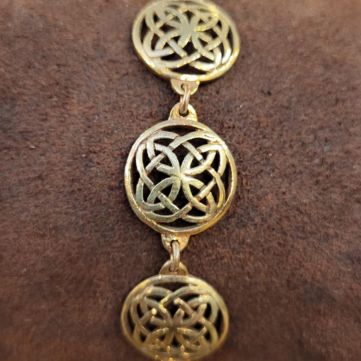 Mittelalter Armkette Keltenknoten aus Bronze