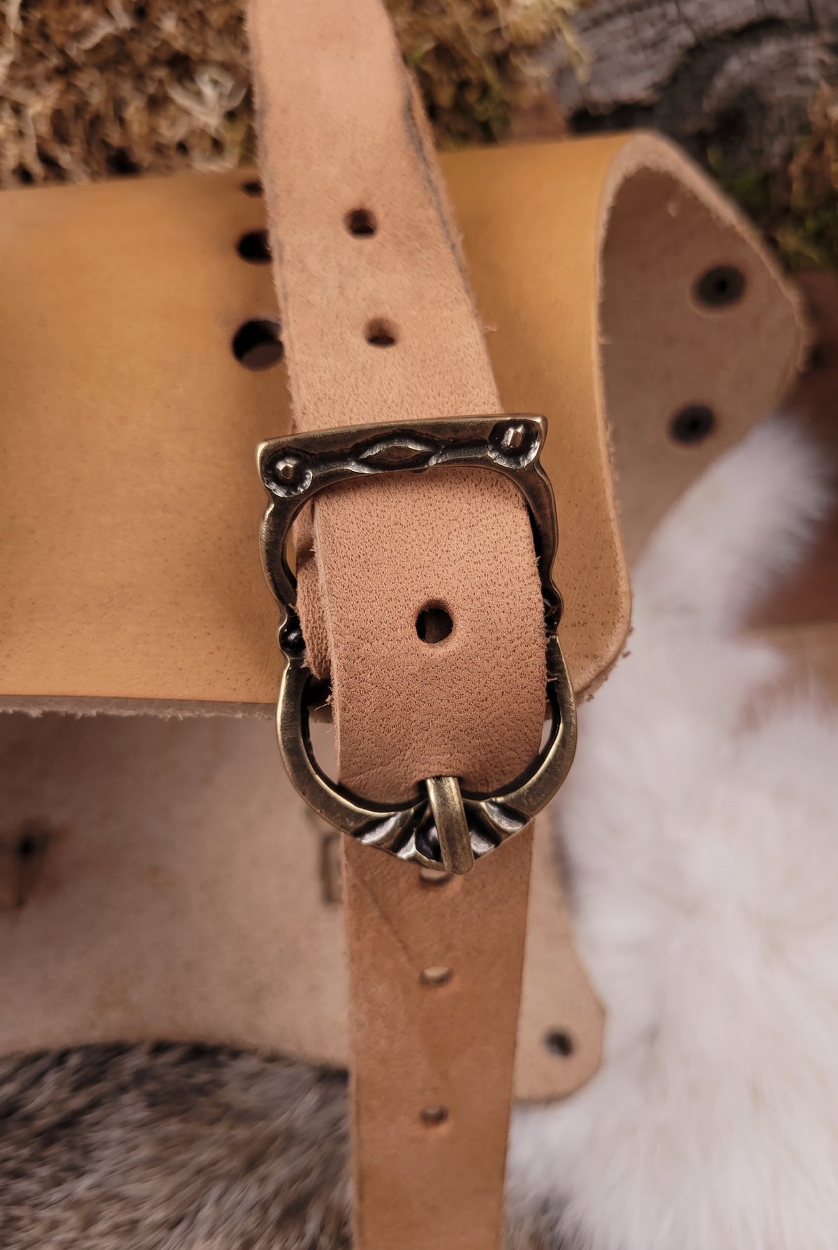 LARP Dwarf Leather Bracers