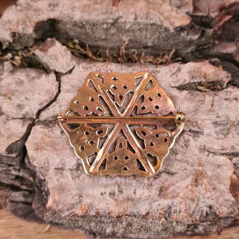 LARP Dwarf Brooch made of Bronze