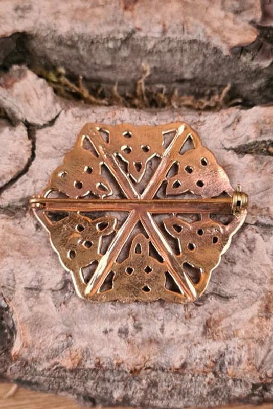 LARP Dwarf Brooch made of Bronze