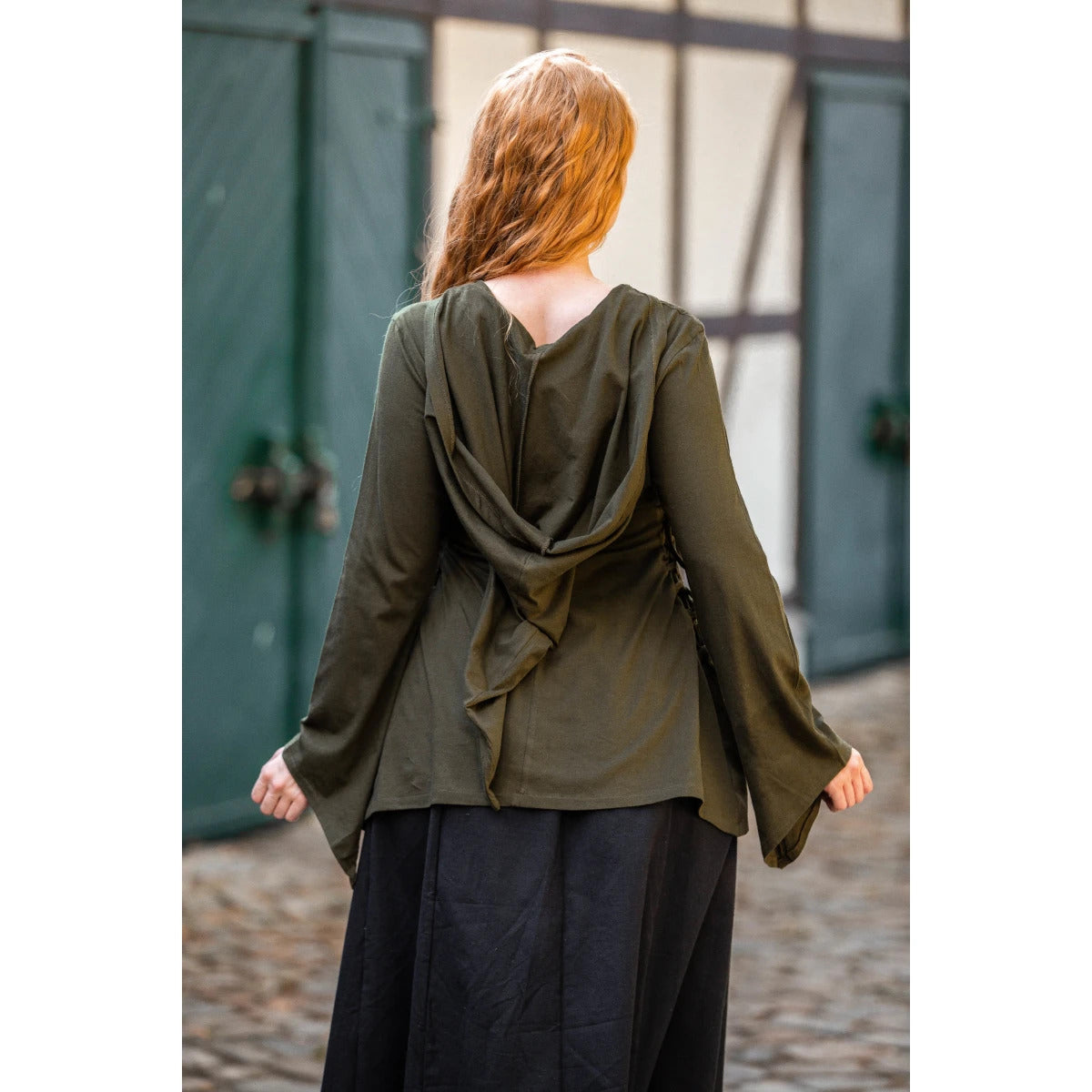 LARP Top with Lacing and Hood