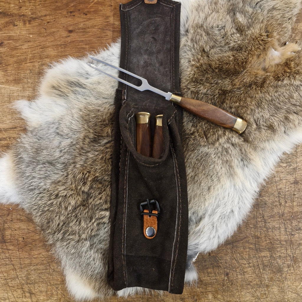 LARP Gürtelltasche aus Rauleder lang