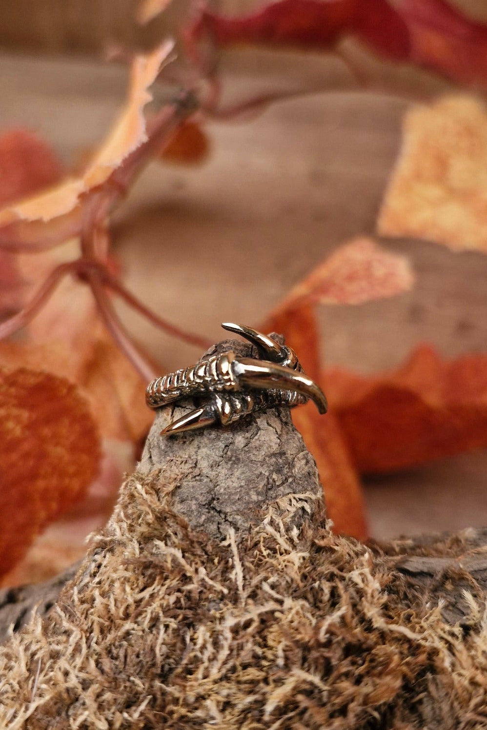 LARP Ring Demon Claw made of Bronze