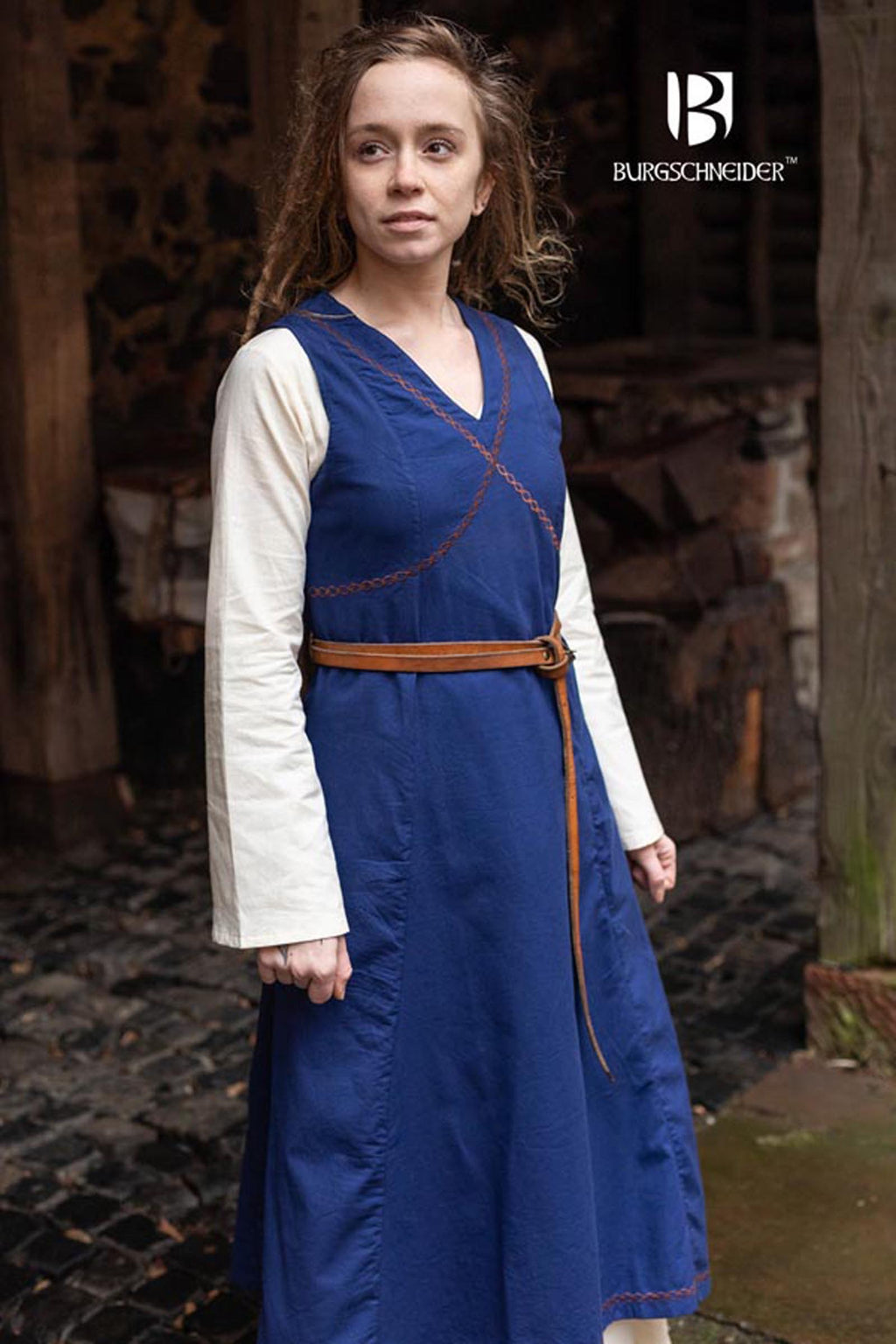 LARP Sommerkleid mit Stickerei
