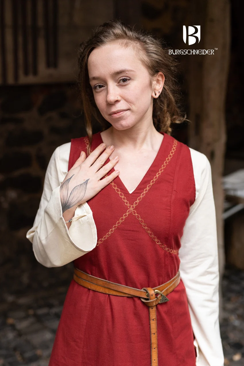 LARP Sommerkleid mit Stickerei