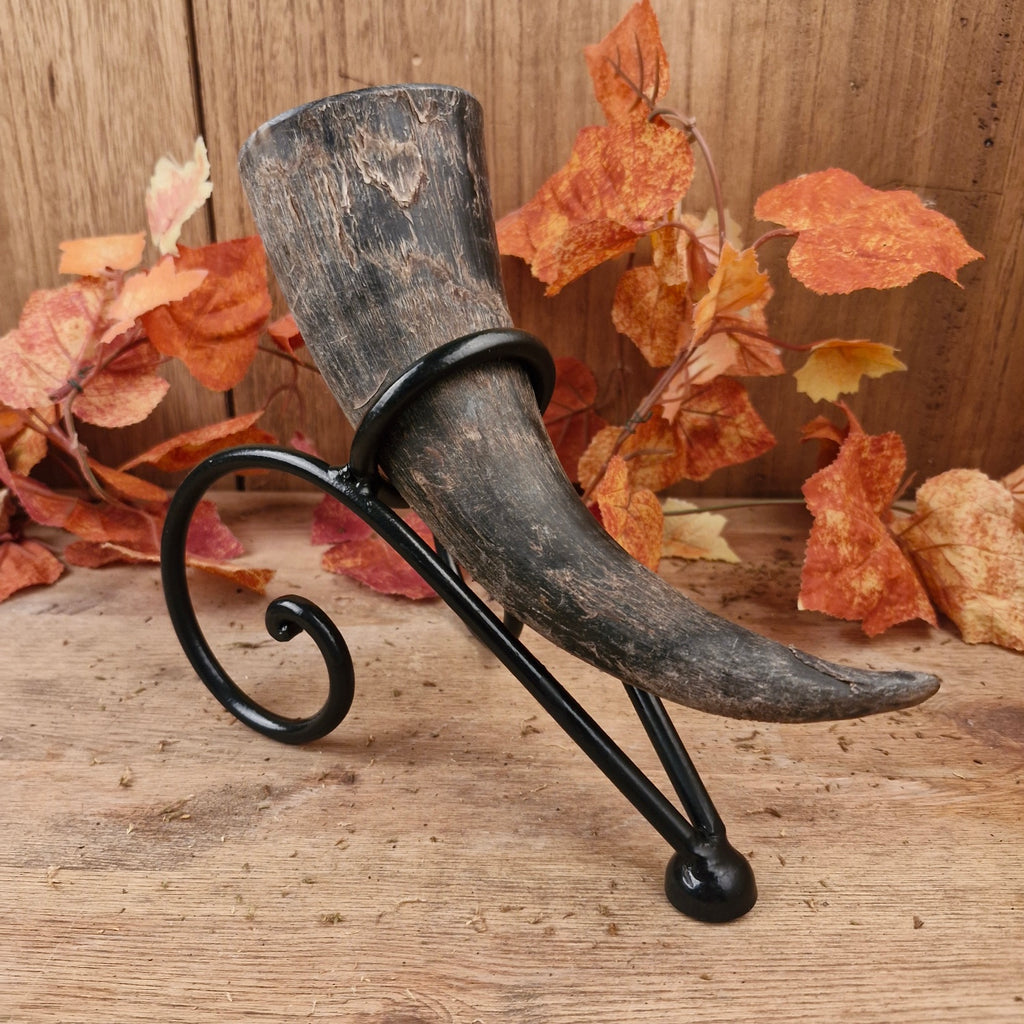 LARP Drinking Horn Stand made of Steel - Hand-forged