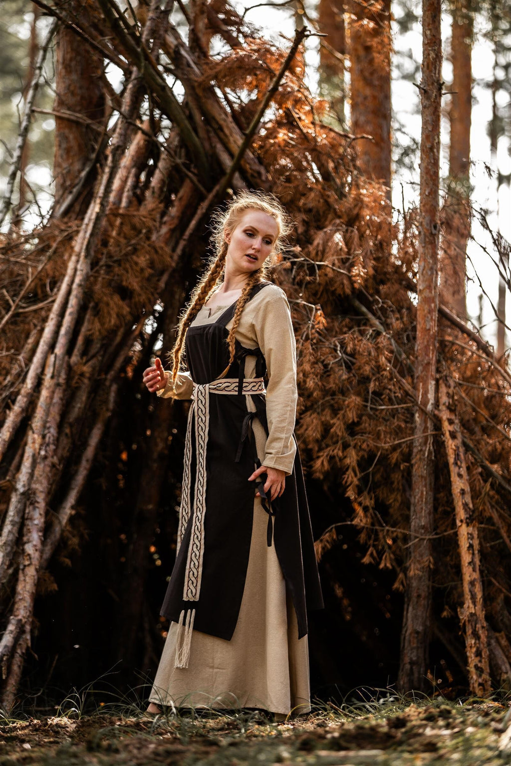 LARP Überkleid mit Träger und Seitenschnürung