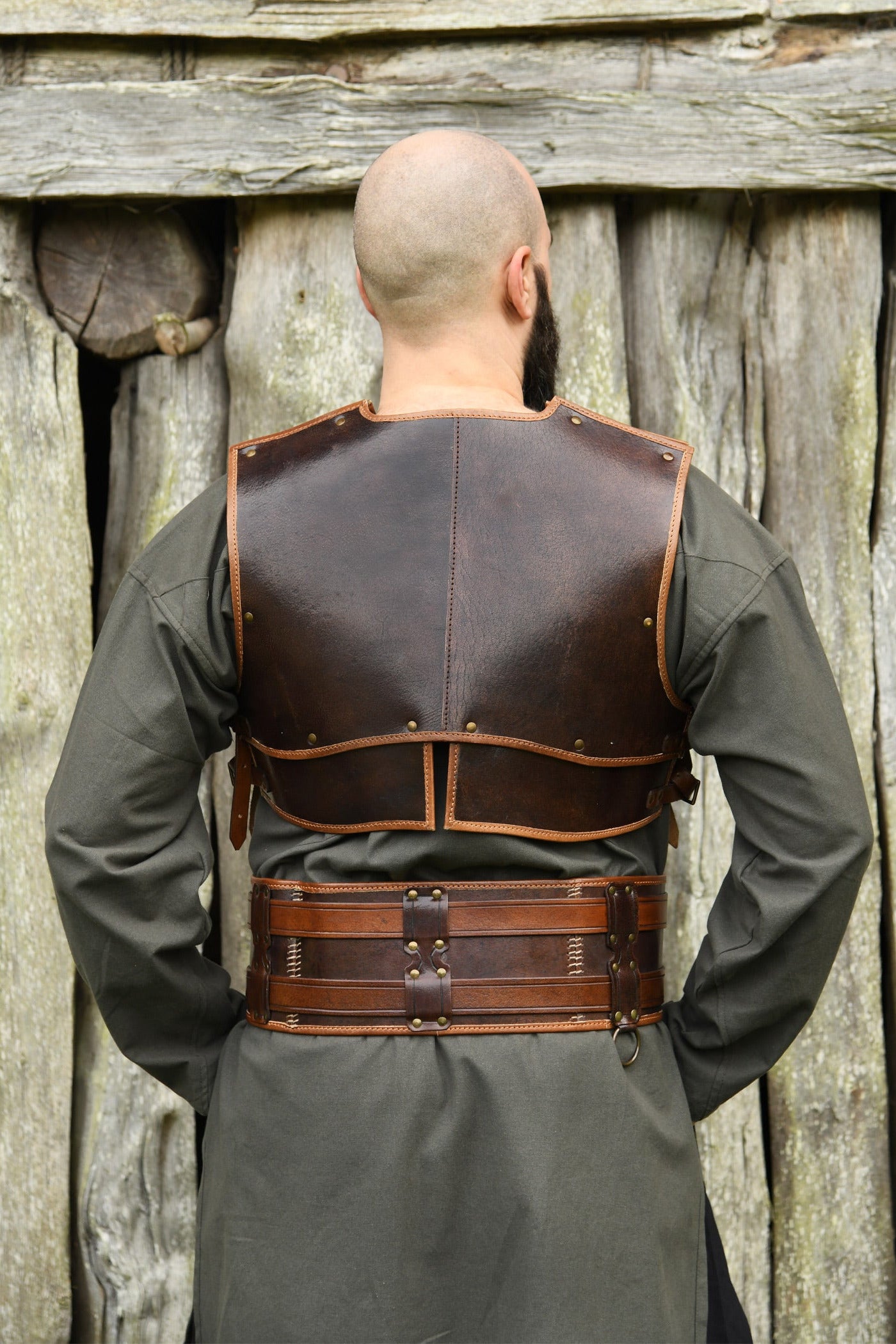 LARP Buffalo Leather Cuirass Brown