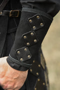 LARP Lederarmschützer Paar mit Lederplatten