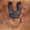 LARP Waffenhalter aus Leder mit großen Ring