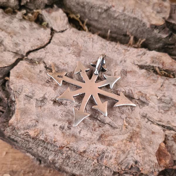 LARP Amulett Chaosstern aus Silber