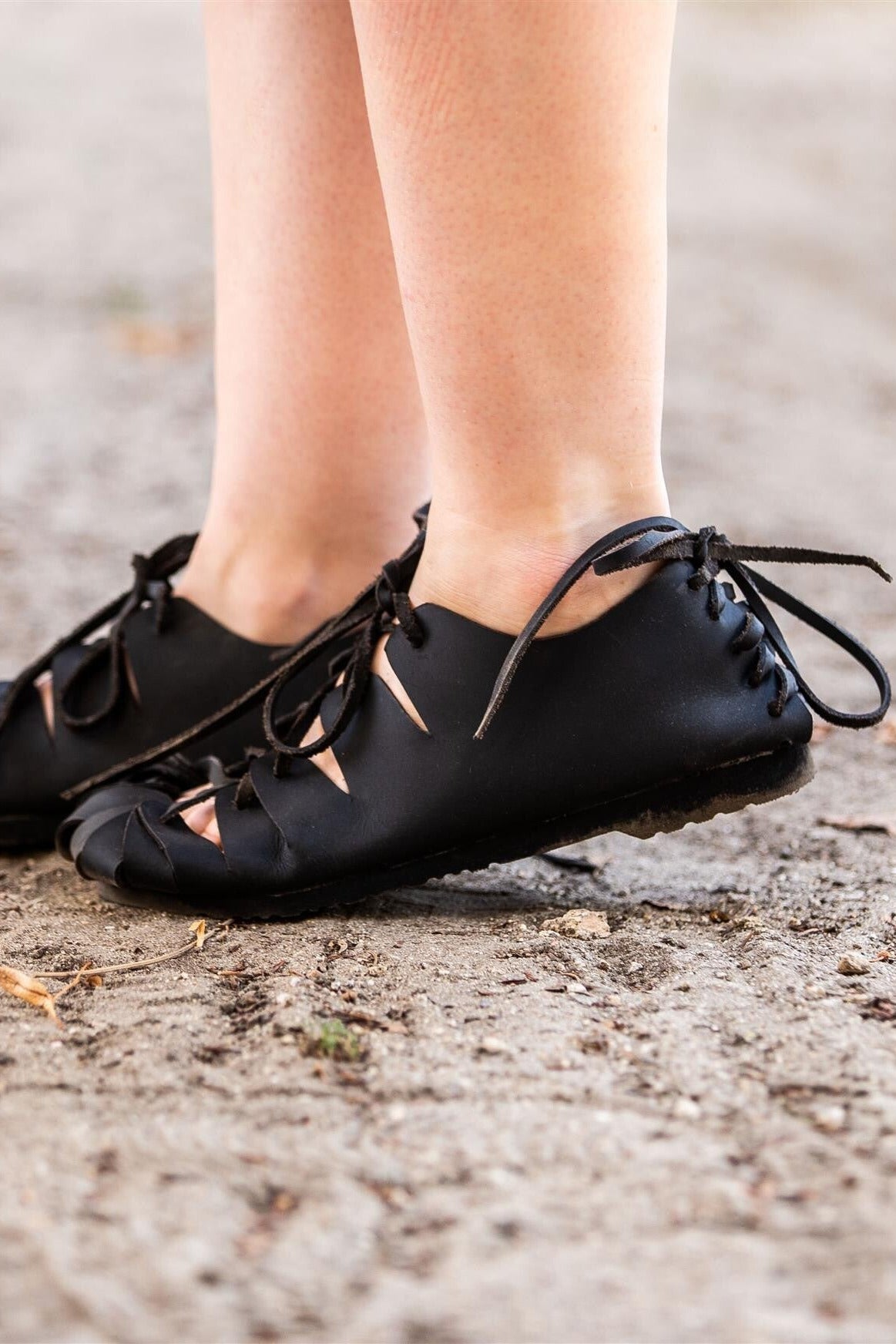 LARP Nubuck Leather Bundschuh