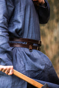 LARP Double Belt Norseman made of Leather