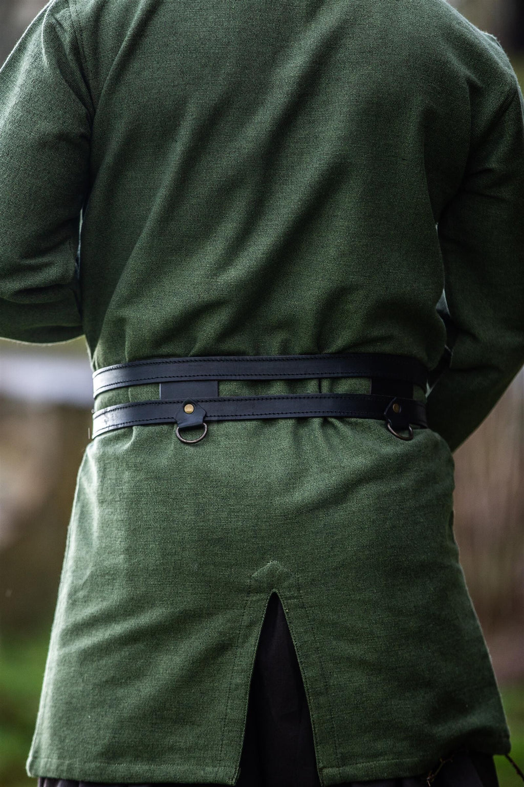 LARP Double Belt Norseman made of Leather