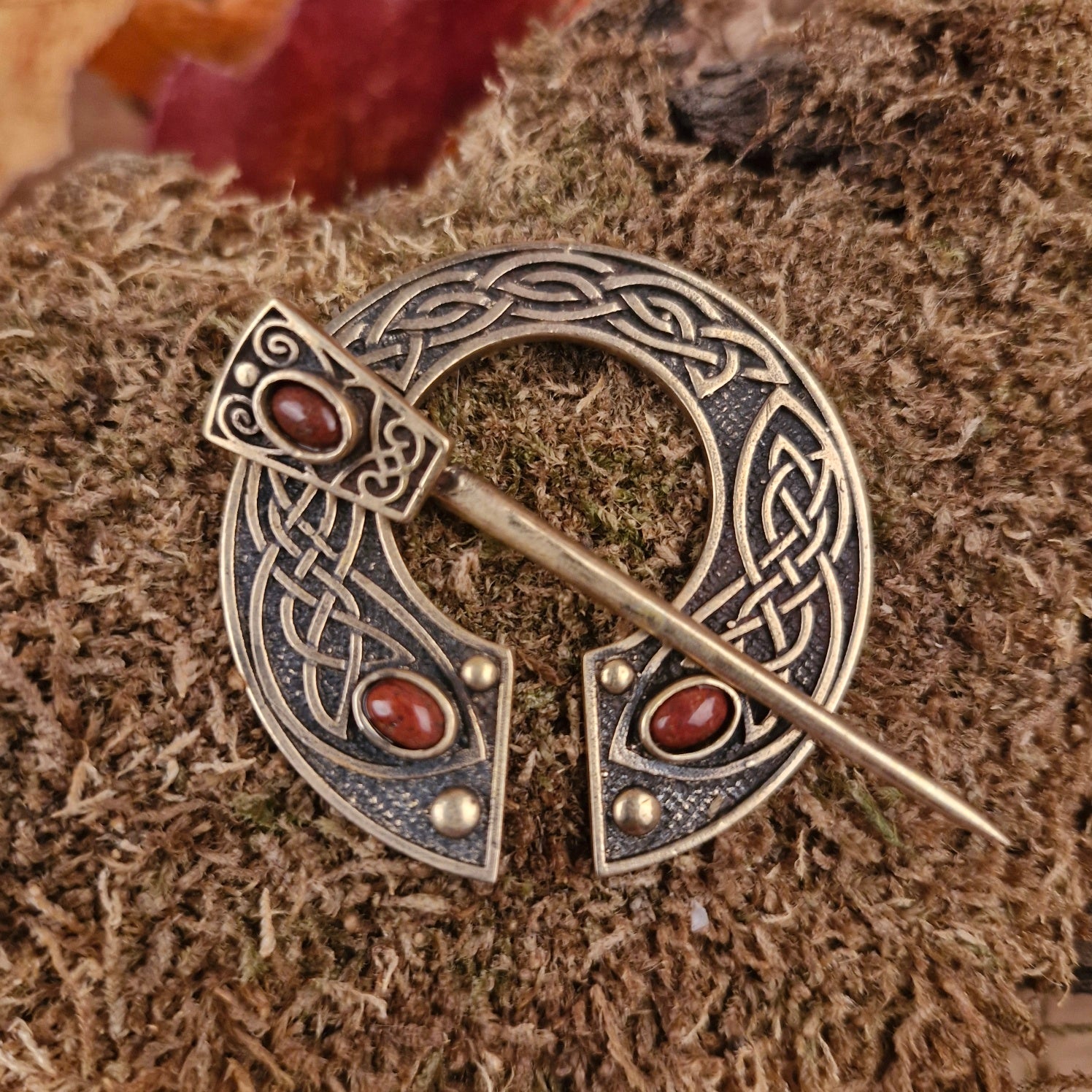 LARP fibula with bronze stones