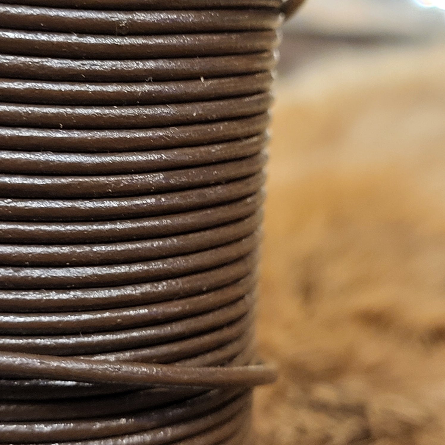 Leather cord, 1.5 mm thickness