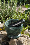 Mörser mit Stössel aus Serpentin