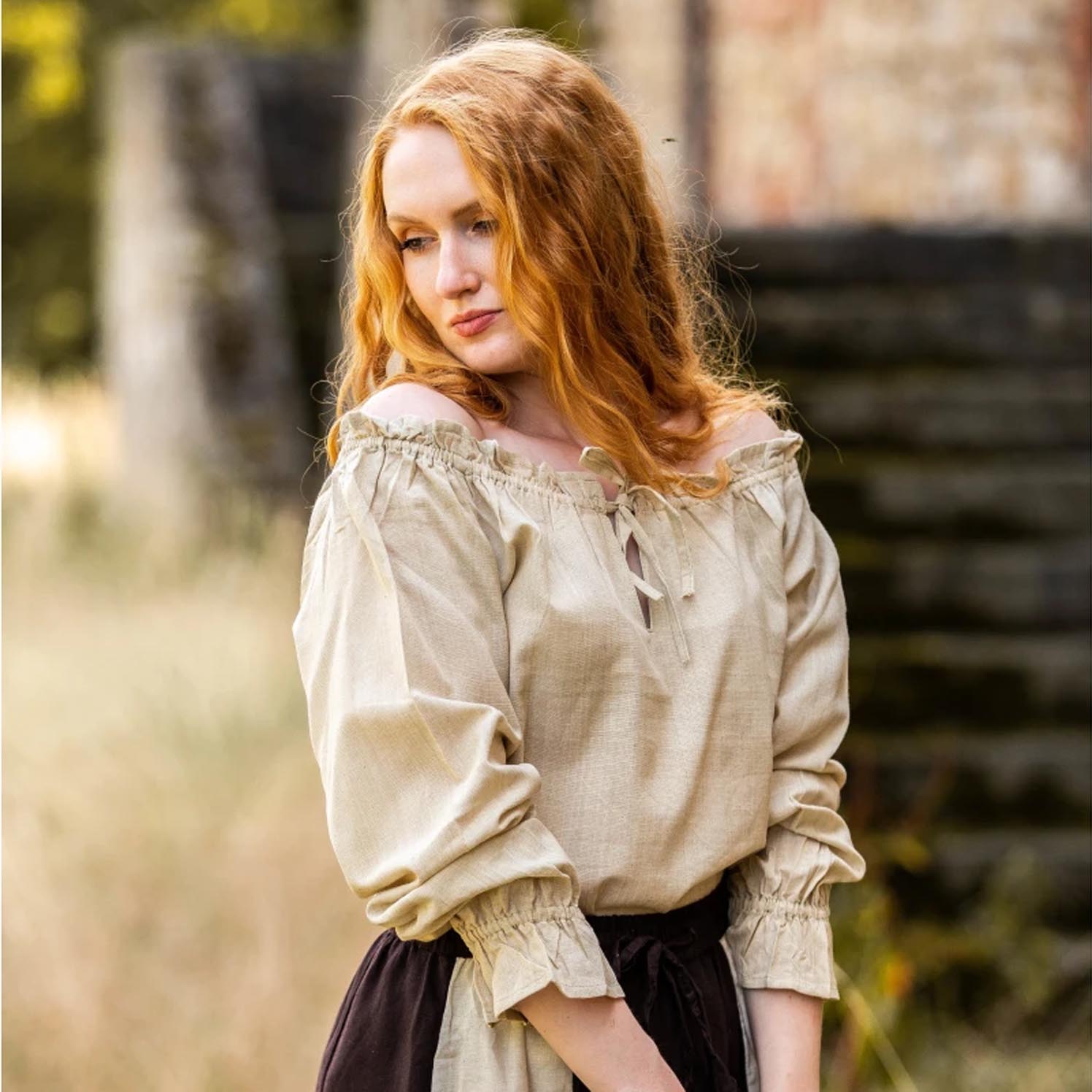 Medieval Blouse Editha long-sleeved