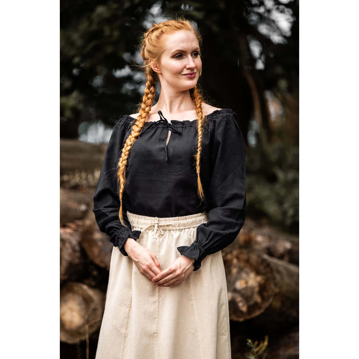 Medieval Blouse Editha long-sleeved