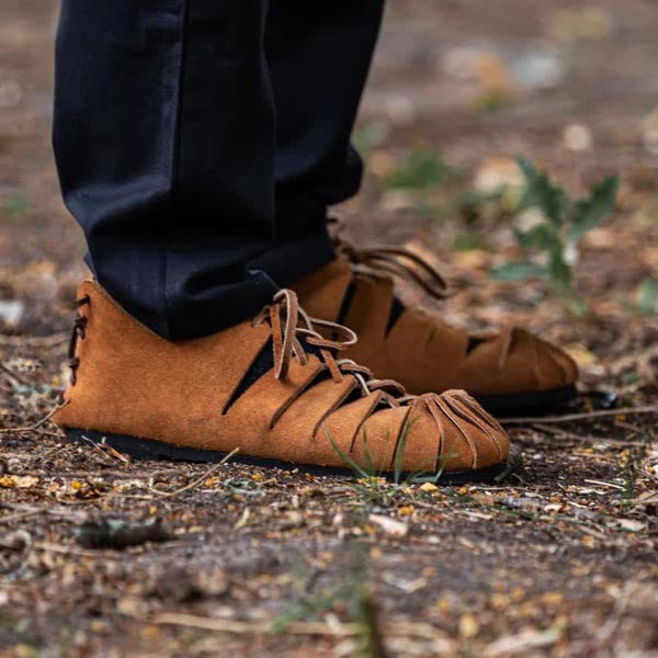 Medieval Suede Bundschuh Shoes