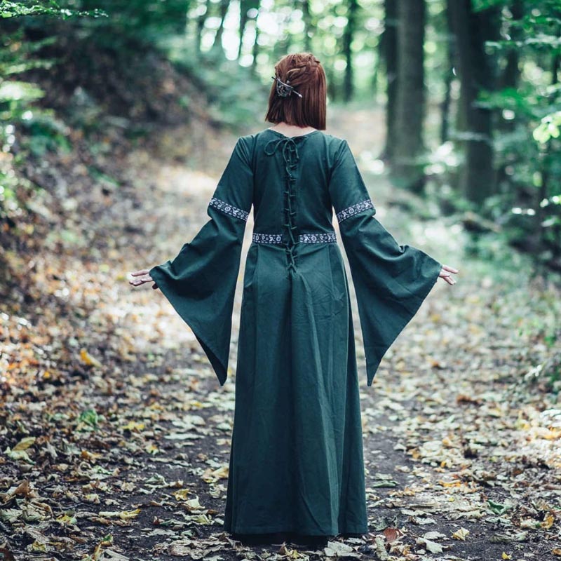 Medieval Autumn Dress Aileen with Lacing