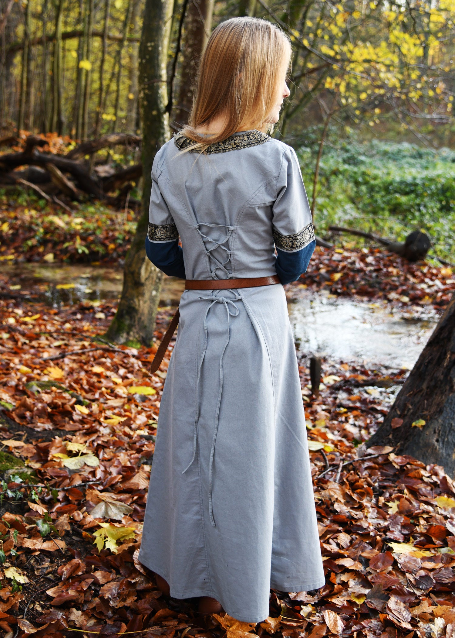 Medieval Children's Dress blue/blue-grey