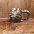 Mittelalter Krug Ritterhelm - handbemalt