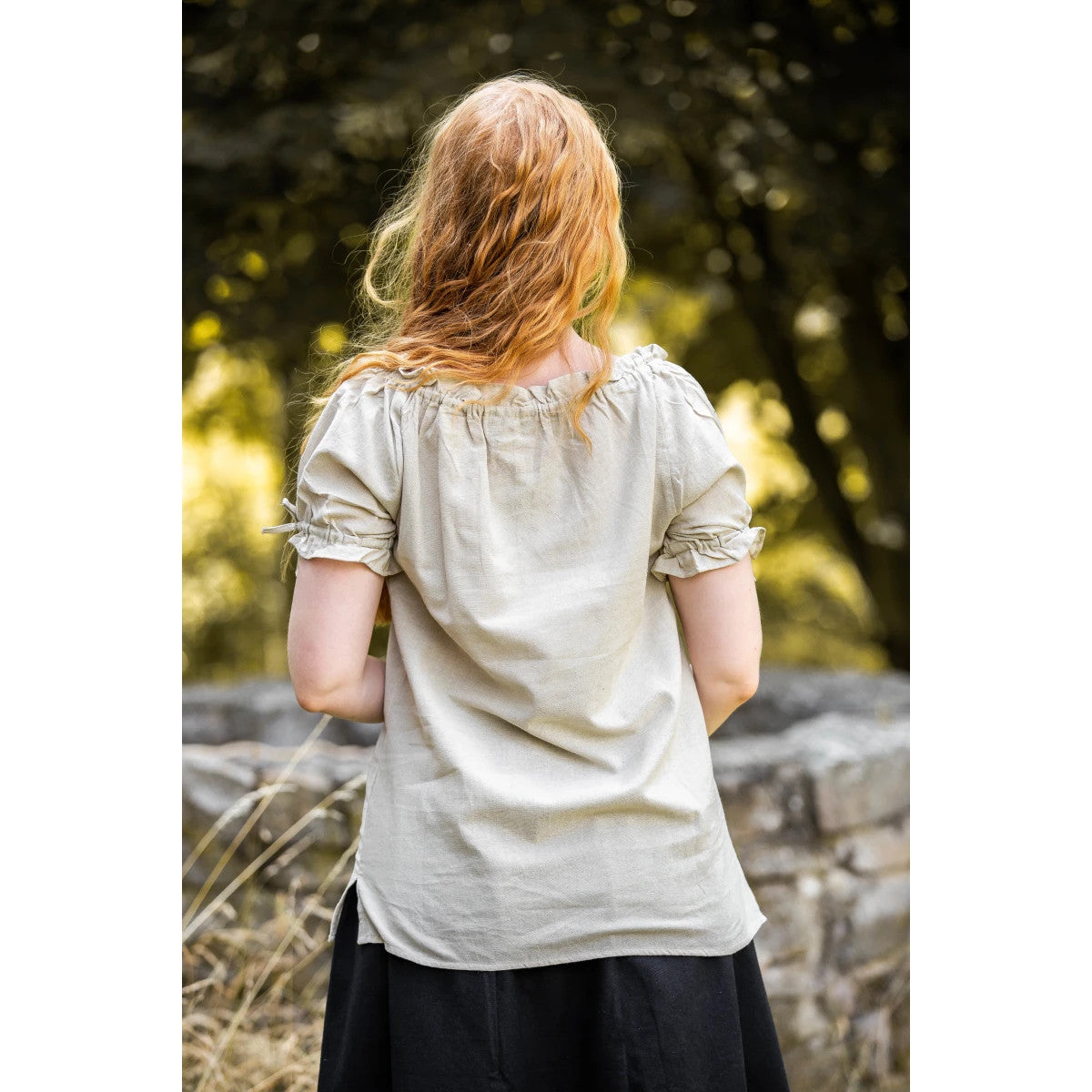 LARP Short-Sleeve Blouse with Lacing for Beginners