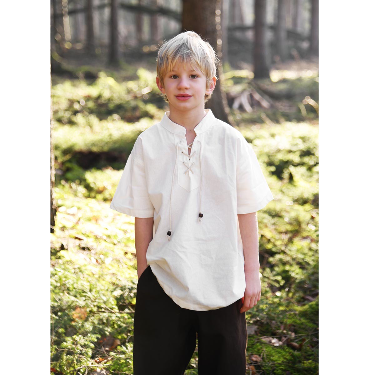 Children's Medieval Short-Sleeve Shirt Natural