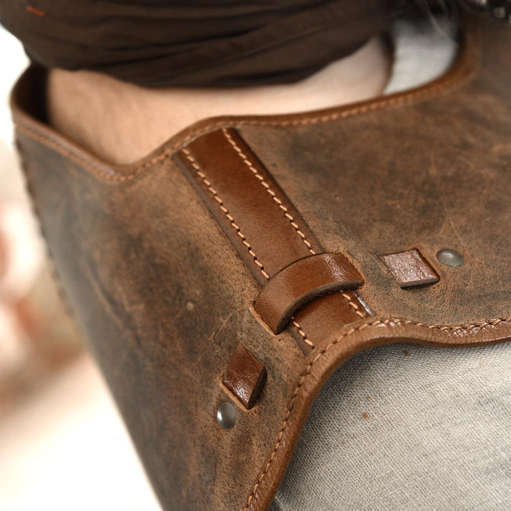 Mittelalter Lederrüstung aus Fettleder braun