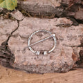 Mittelalter Rundfibel aus Silber