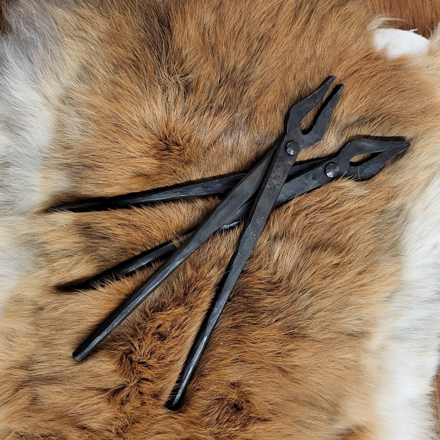 Medieval Tongs for Armorers - hand-forged