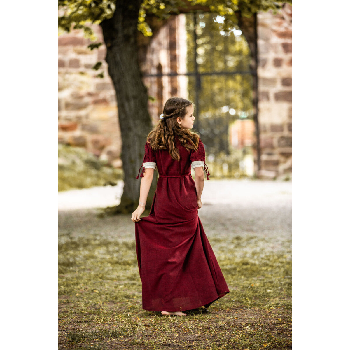 Mittelalter Sommerkleid kurzarm für Kinder