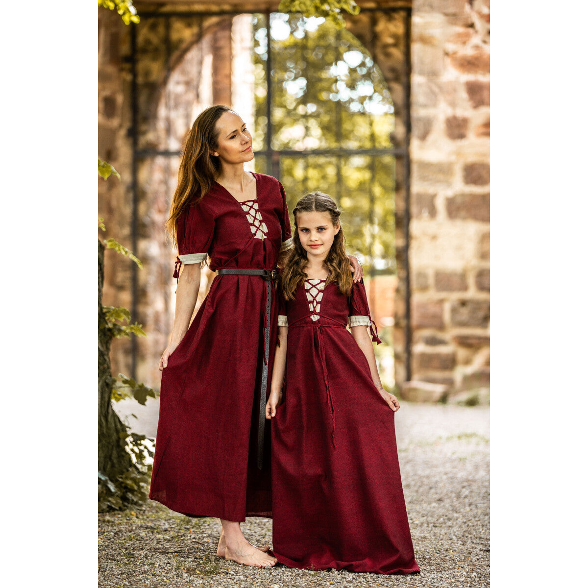Mittelalter Sommerkleid kurzarm für Kinder