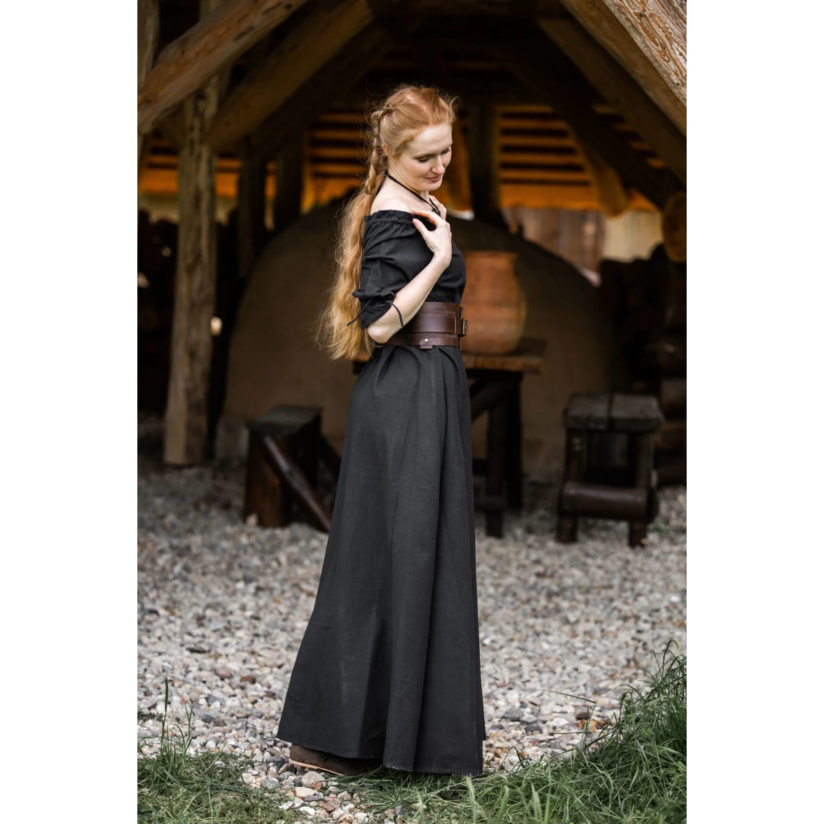 Mittelalter Sommerkleid kurzarm