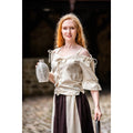 Medieval Sleeveless Blouse for Summer natural