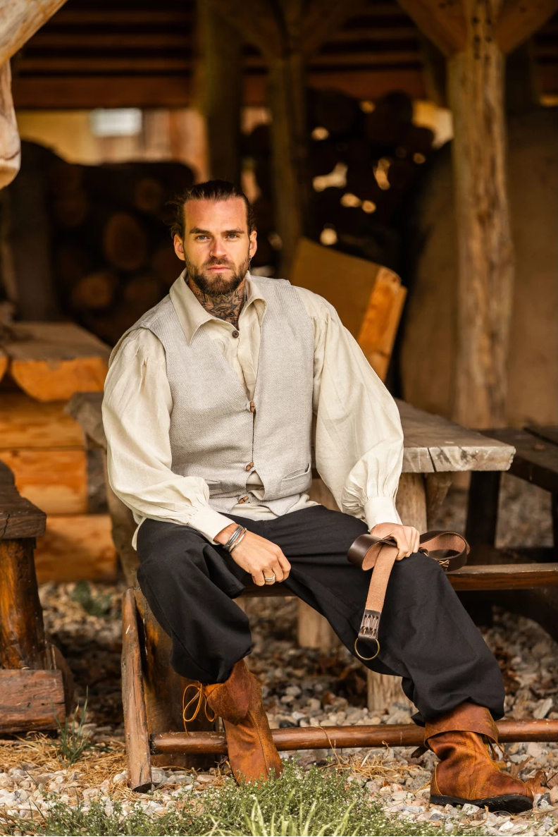 Medieval Vest with Wooden Buttons