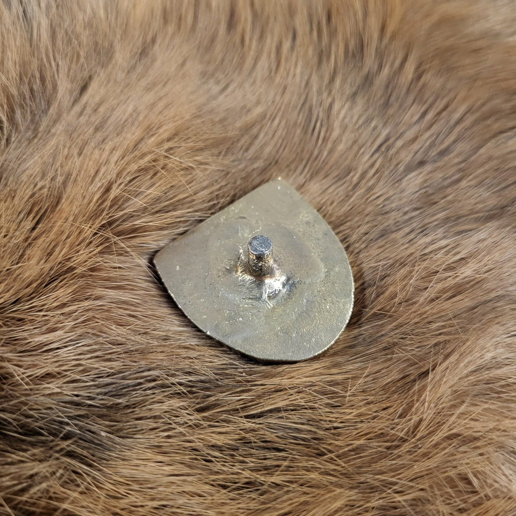 Mittelalter Zierniet Löwe aus Messing
