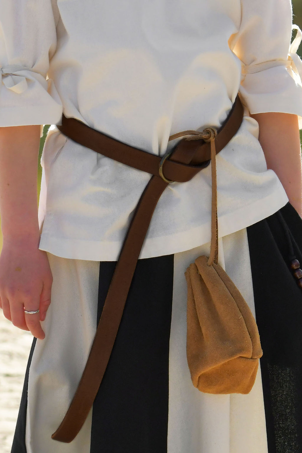 Children's Medieval Leather Ring Belt