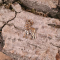 Mittelalter Amulett Wolf aus Bronze
