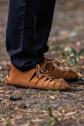Medieval Suede Bundschuh Shoes