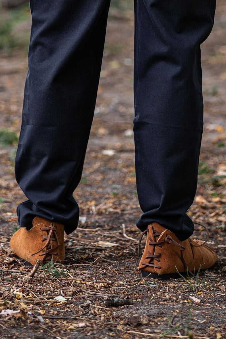 Medieval Suede Bundschuh Shoes