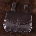 Mittelalter Gürteltasche mit Lederknopf aus Leder