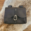 Mittelalter Gürteltasche mit Schnalle aus Nubukleder