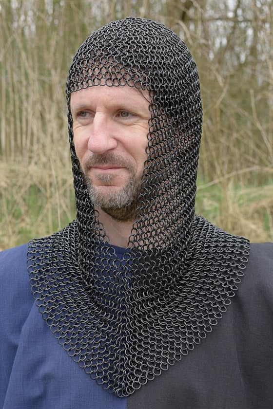 Mittelalter & LARP Kettenhaube für Einsteiger - brüniert