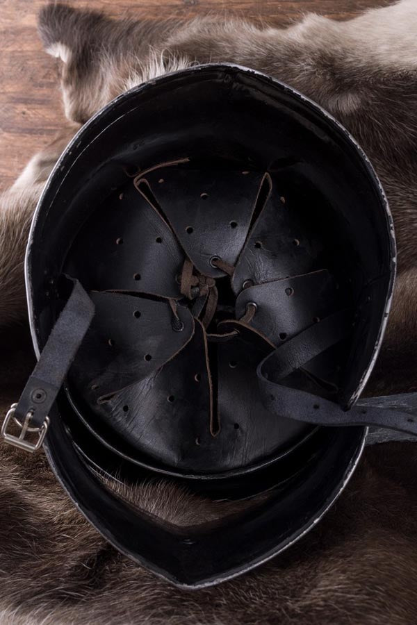 Medieval Archer's Bascinet with Hinge Visor