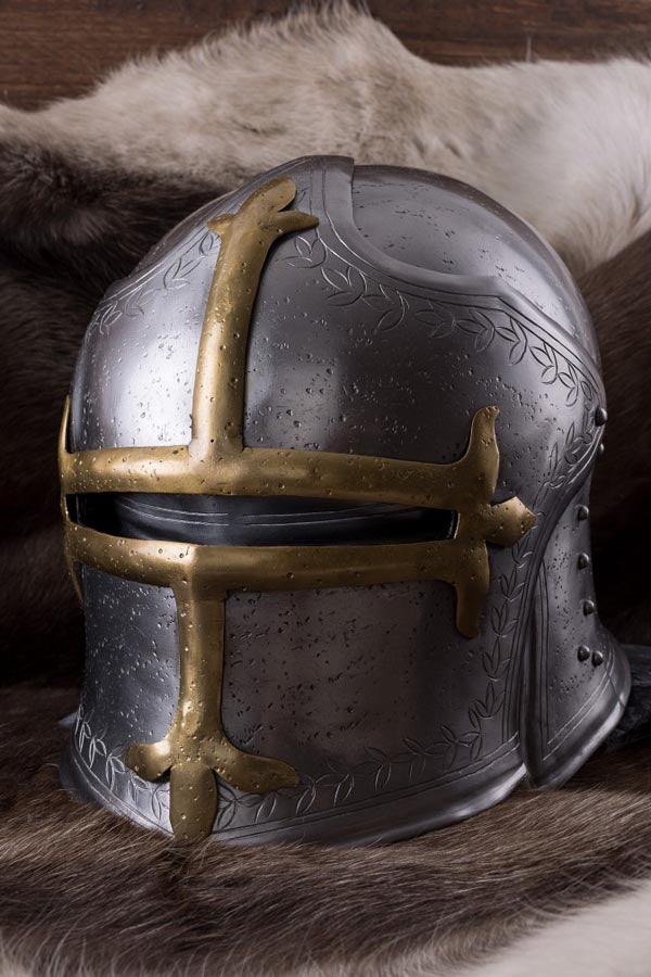 Medieval Archer's Bascinet with Hinge Visor