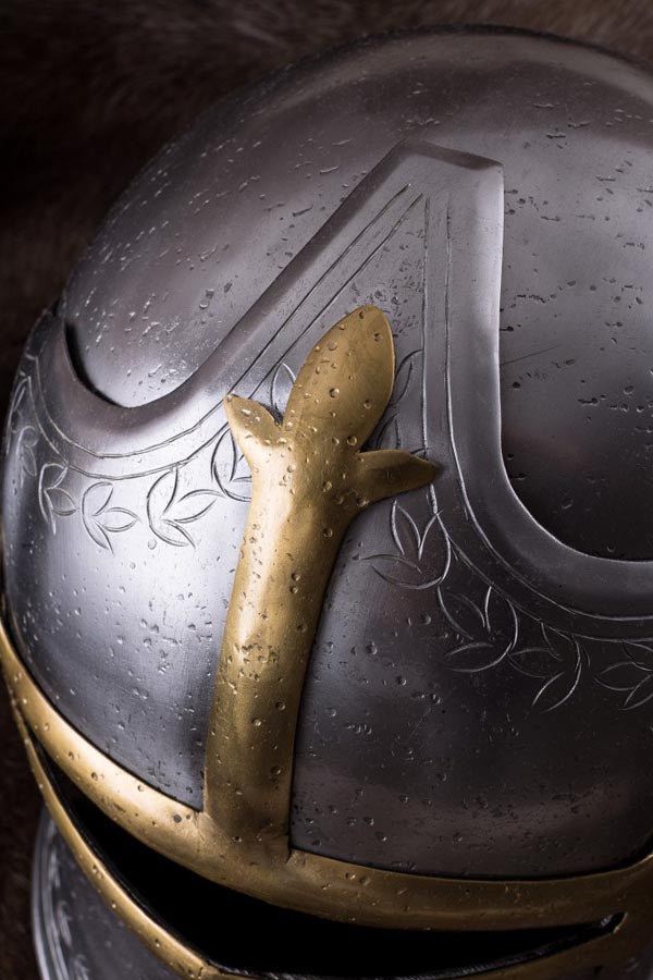 Medieval Archer's Bascinet with Hinge Visor