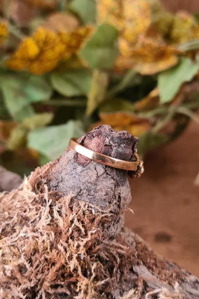 Mittelalter Ring Rose aus Bronze