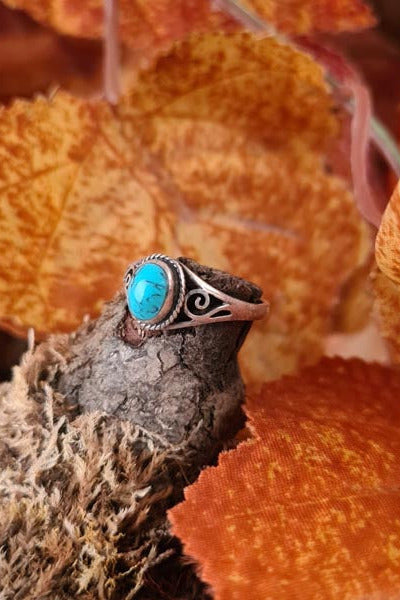Medieval Ring with Turquoise, made of Silver